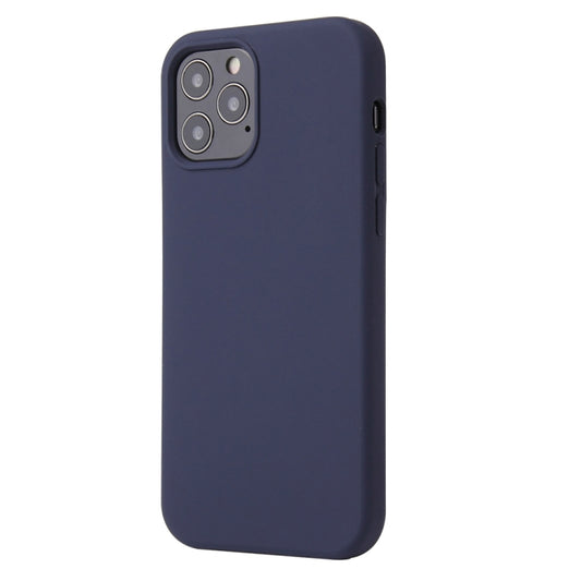For iPhone 13 Pro Max Solid Color Liquid Silicone Shockproof Protective Case (Midnight Blue) by buy2fix