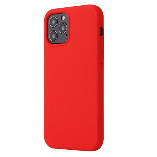 For iPhone 13 Pro Max Solid Color Liquid Silicone Shockproof Protective Case (Red) by buy2fix