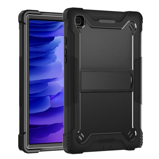 For Samsung Galaxy Tab A7 10.4 (2020) Silicone + PC Shockproof Protective Case with Holder(Black) by buy2fix