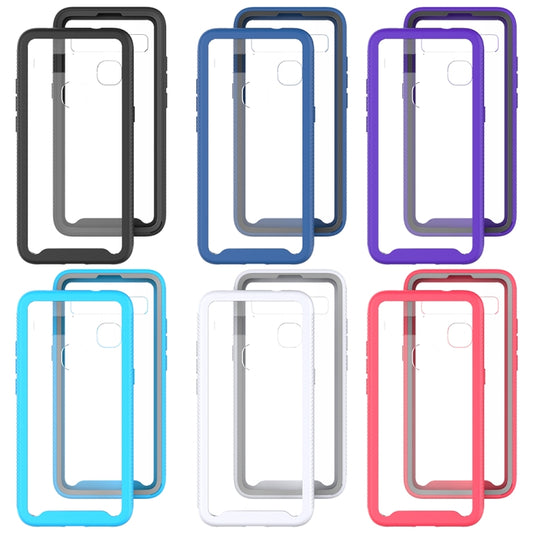 For TCL 10L Starry Sky Solid Color Series Shockproof PC + TPU Case(Rose Red) by buy2fix