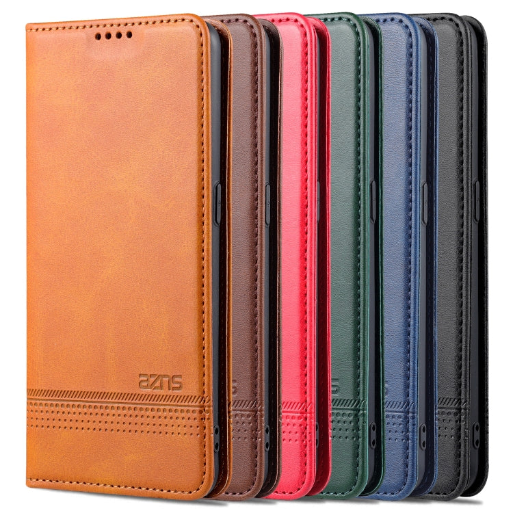 For OnePlus Nord CE 5G AZNS Magnetic Calf Texture Horizontal Flip Leather Case with Card Slots & Holder & Wallet(Black) by AZNS