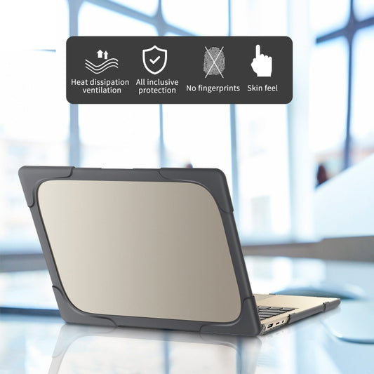 For Microsoft Surface Laptop 3 / 4 13.5 inch 1868 / 1951 Steel TPU + PC Two-color Anti-fall Laptop Protective Case(Grey) by buy2fix