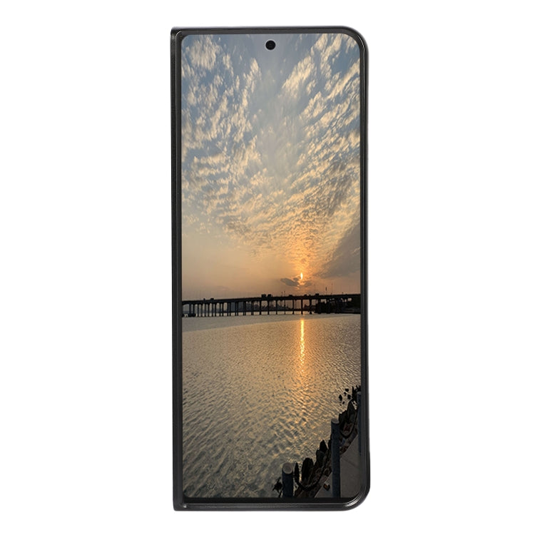 For Samsung Galaxy Z Fold3 5G Carbon Fiber Texture Shockproof Protective Case(Brown) by buy2fix