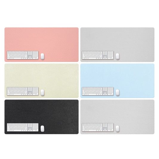 ZD01 Double-sided PU Mouse Pad Table Mat, Size: 90 x 40cm(Pink+Silver) by buy2fix