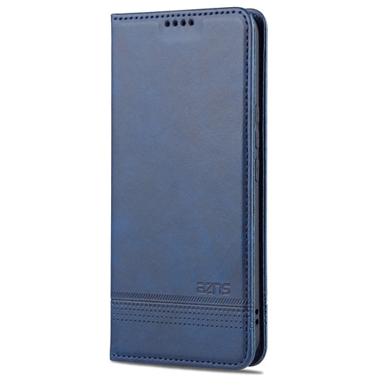 For Honor 50 AZNS Magnetic Calf Texture Horizontal Flip Leather Case with Card Slots & Holder & Wallet(Dark Blue) by AZNS