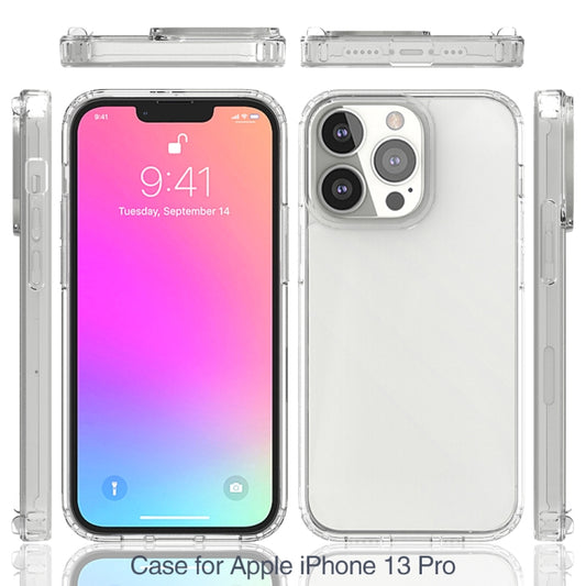 For iPhone 13 Pro Shockproof Scratchproof TPU + Acrylic Protective Case (Transparent) by buy2fix