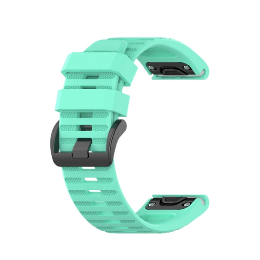 For Garmin Fenix 6 22mm Smart Watch Quick Release Silicon Watch Band(Lake Blue) by buy2fix