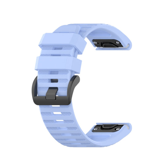 For Garmin Fenix 6 22mm Smart Watch Quick Release Silicon Watch Band(Chrysanthemum Blue) by buy2fix