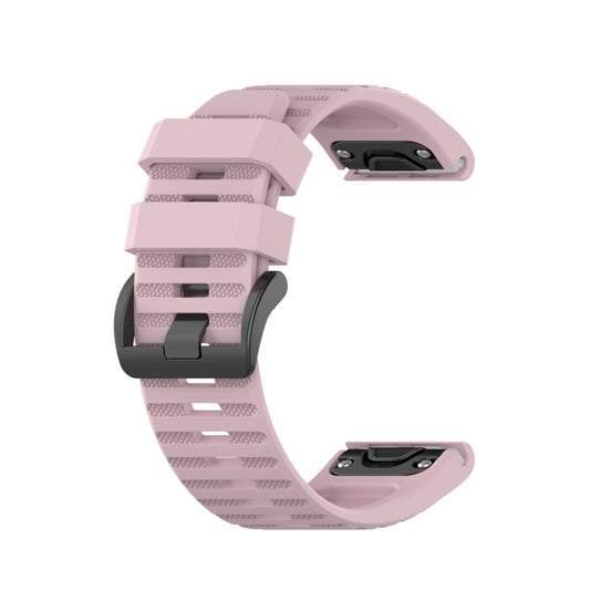 For Garmin Fenix 6 22mm Smart Watch Quick Release Silicon Watch Band(Rose Pink) by buy2fix