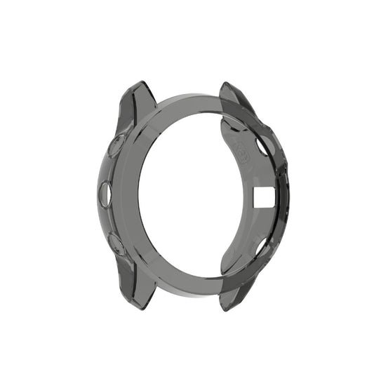 For Garmin Fenix 6X / 6X Pro Smart Watch Half Coverage TPU Protective Case(Transparent Black) by buy2fix