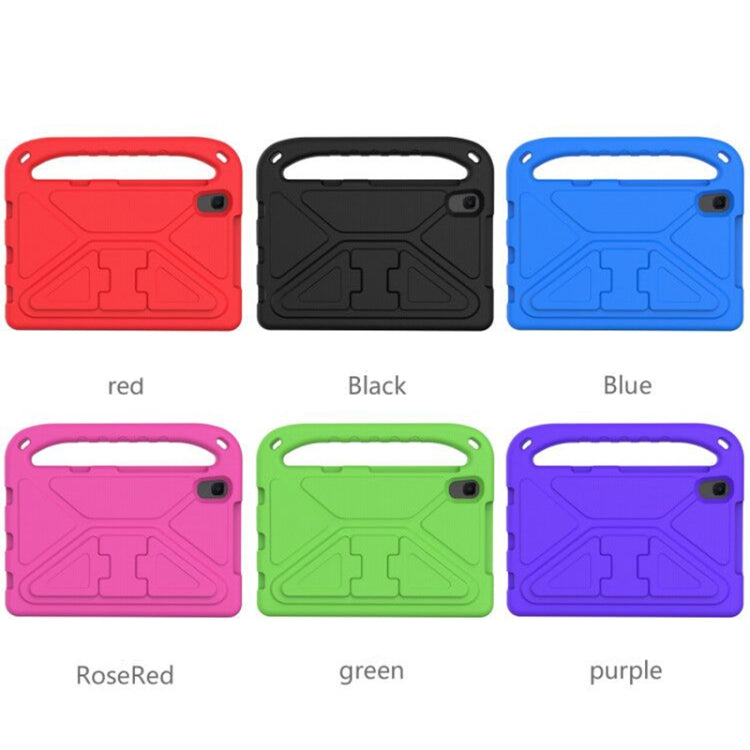 For Huawei MediaPad M5 Lite 8.0 inch Handle Portable EVA Shockproof Anti Falling Protective Case with Triangle Holder(Purple) by buy2fix