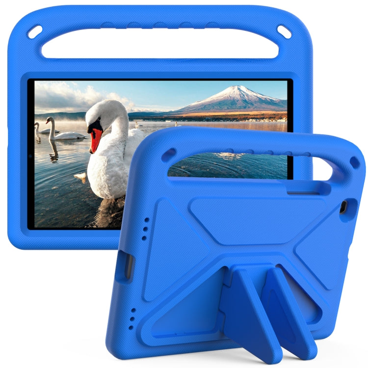 For Samsung Galaxy Tab A 8.0 2019 SM-T290 / SM-T295 Handle Portable EVA Shockproof Anti Falling Protective Case with Triangle Holder(Blue) by buy2fix