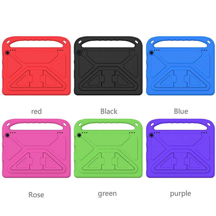 For Amazon Fire HD 10 2021 Handle Portable EVA Shockproof Anti Falling Protective Case with Triangle Holder(Red) by buy2fix