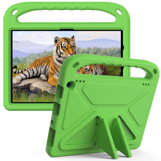 For Amazon Fire HD 10 2021 Handle Portable EVA Shockproof Anti Falling Protective Case with Triangle Holder(Green) by buy2fix