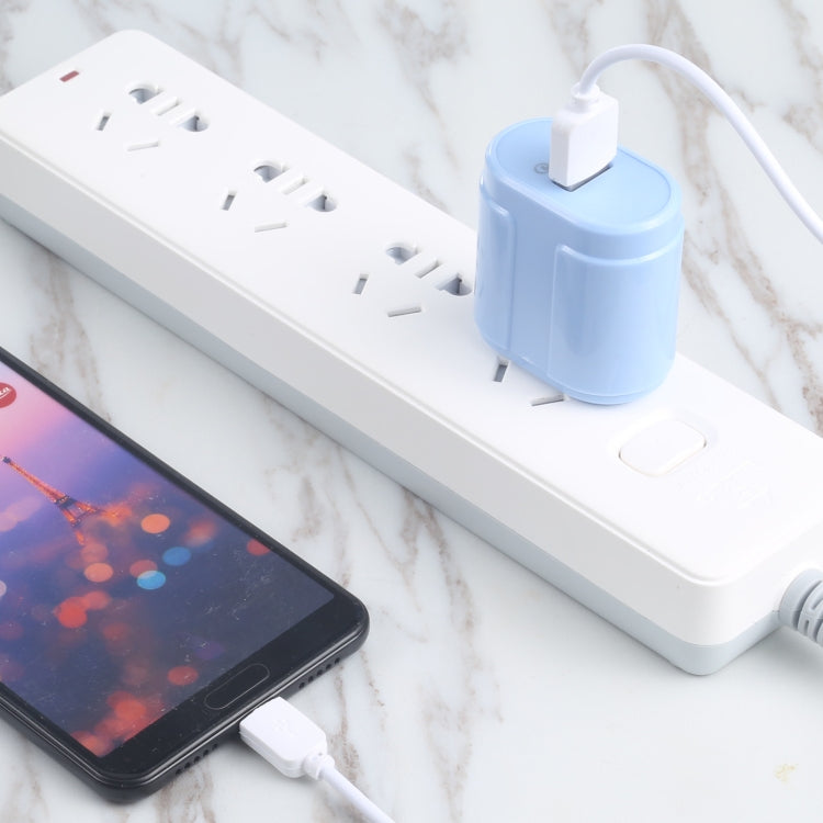 13-3 QC3.0 Single USB Interface Macarons Travel Charger, US Plug(Yellow) by buy2fix