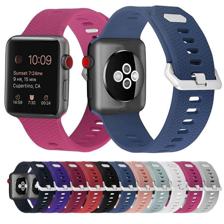Silicone Watch Band For Apple Watch Ultra 49mm&Watch Ultra 2 49mm / Series 9&8&7 45mm / SE 3&SE 2&6&SE&5&4 44mm / 3&2&1 42mm(Pink) by buy2fix