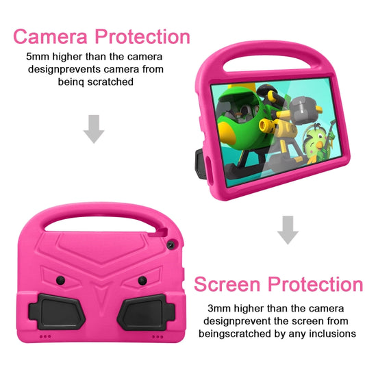 For Amazon Kindle Fire HD 10 2020/2019/2017 Sparrow Style EVA Material Children Shockproof Protective Case(Rose Red) by buy2fix