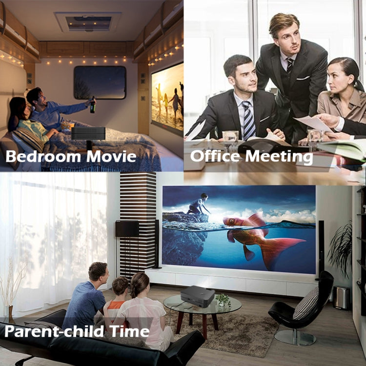 WEJOY L9 1920x1080P 400 ANSI Lumens Portable Home Theater LED HD Digital Projector, Android 6.0, 1G+8G, UK Plug by WEJOY