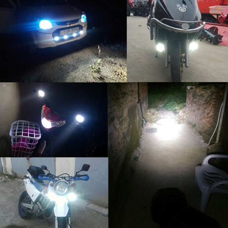 2 PCS L3C 8-85V / 16W / 5000K / 2000LM Motorcycle IP65 Waterproof External LED Spotlight by buy2fix