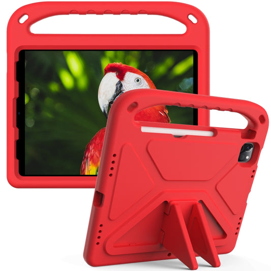 Handle Portable EVA Shockproof Protective Tablet Case with Triangle Holder For iPad Pro 11 2022 / 2021/2020/2018 / iPad Air 2020 / Air 2022 10.9(Red) by buy2fix