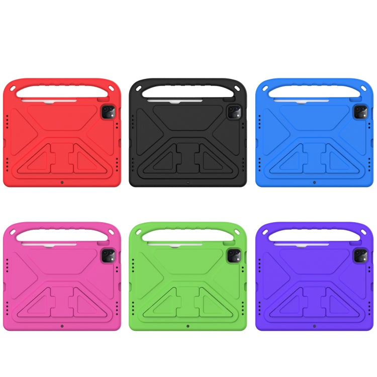 Handle Portable EVA Shockproof Protective Tablet Case with Triangle Holder For iPad Pro 11 2022 / 2021/2020/2018 / iPad Air 2020 / Air 2022 10.9(Purple) by buy2fix