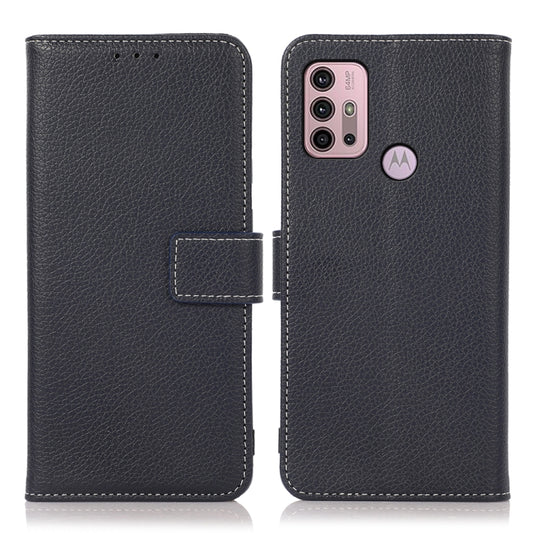 For Motorola Moto G30 / G20 / G10 4G Litchi Texture PU + TPU Horizontal Flip Leather Case with Holder & Card Slots & Wallet(Blue) by buy2fix