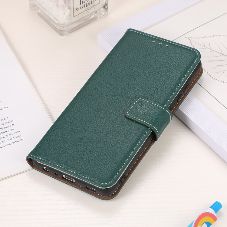 For Nokia G20 Litchi Texture PU + TPU Horizontal Flip Leather Case with Holder & Card Slots & Wallet(Green) by buy2fix