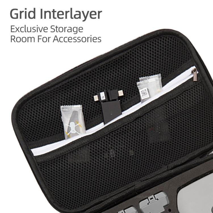 For DJI Mini SE Shockproof Nylon Carrying Hard Case Storage Bag, Size: 21.5 x 29.5 x 10cm(Black + Red Liner) by buy2fix