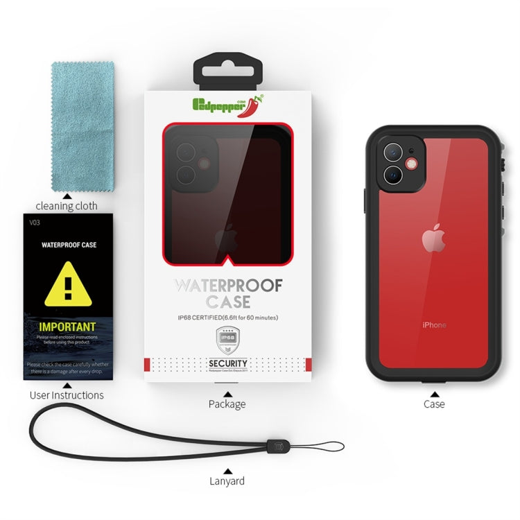 For iPhone 11 RedPepper Shockproof Waterproof PC + TPU Protective Case(Black) by RedPepper