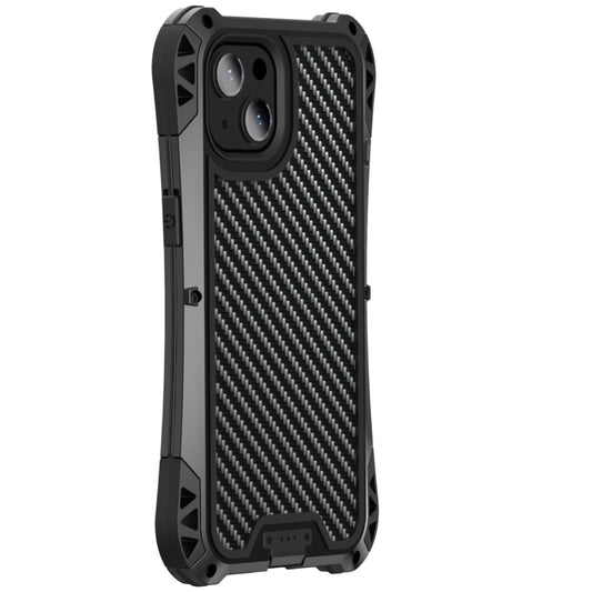 For iPhone 13 R-JUST AMIRA Shockproof Dustproof Waterproof Metal Protective Case(Black) by R-JUST
