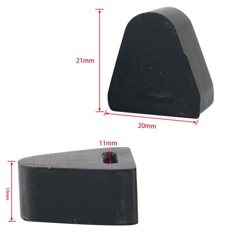 A5177 Car Tailgate Latch Rubber Stop Bumpers 16633065 for Chevrolet by buy2fix
