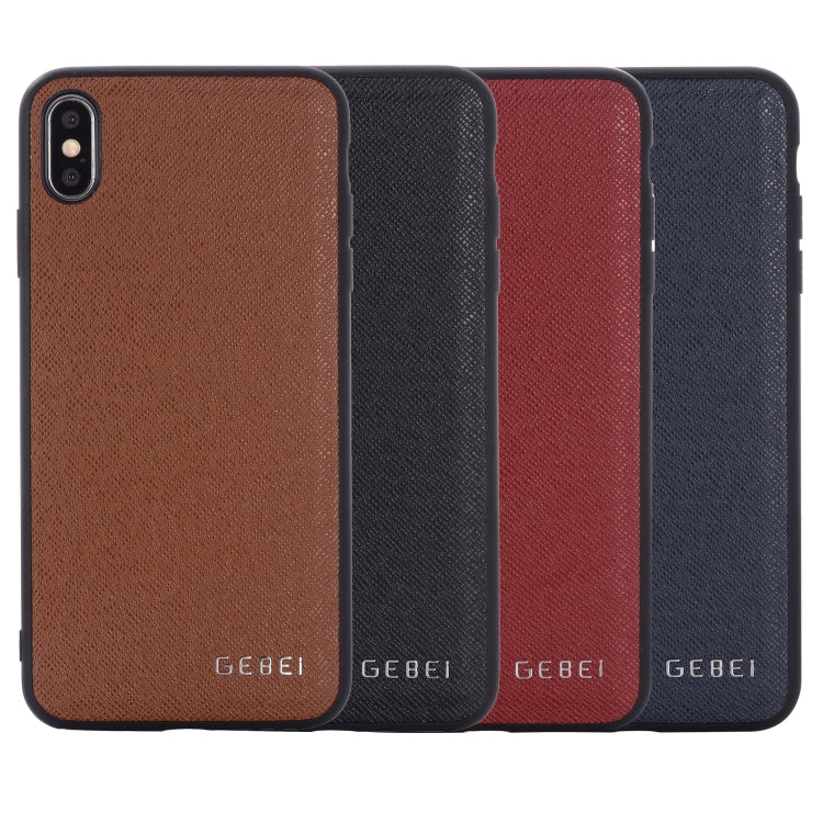 For iPhone 11 Pro GEBEI Full-coverage Shockproof Leather Protective Case(Red) by GEBEI