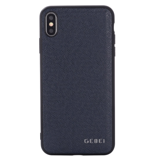 For iPhone 11 Pro GEBEI Full-coverage Shockproof Leather Protective Case(Blue) by GEBEI