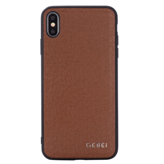 For iPhone 11 Pro Max GEBEI Full-coverage Shockproof Leather Protective Case(Brown) by GEBEI