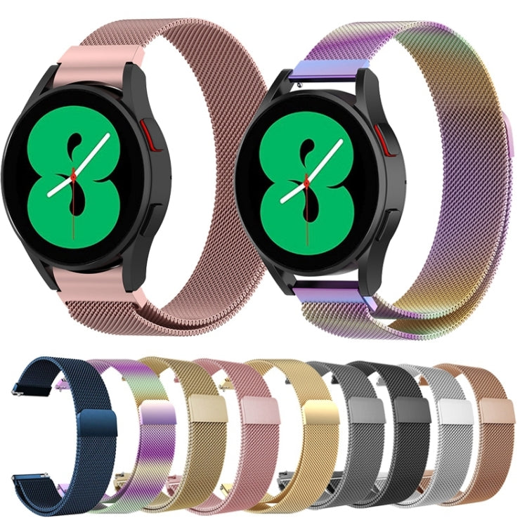 For Samsung Galaxy Watch4 44mm Milanese Watch Band(Rose Pink) by buy2fix