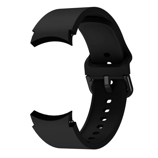 For Samsung Galaxy Watch4 Classic 46mm Universal Silicone Colorful Buckle Watch Band(Black) by buy2fix
