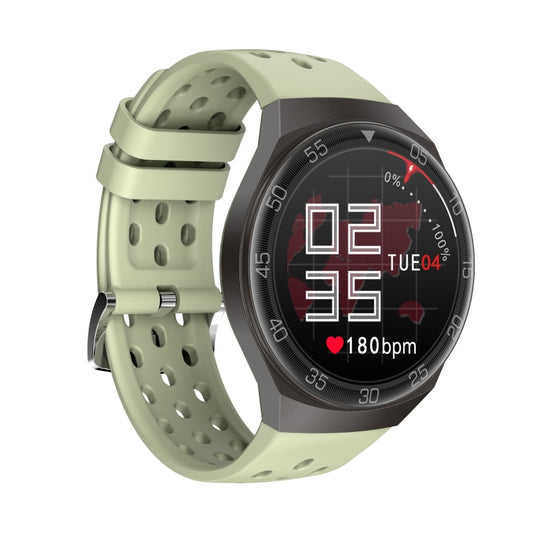 MT68 1.28 inch IPS Screen Bluetooth 5.0 IP67 Waterproof Smart Watch, Support Sleep Monitor / Multi-sports Mode / Heart Rate Monitor / Blood Pressure Monitoring(Green) by buy2fix