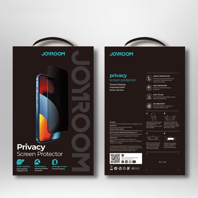 For iPhone 13 / 13 Pro JOYROOM JR-PF902 Knight Series 2.5D Silk Screen Full Screen Anti-spy Tempered Glass Film by JOYROOM