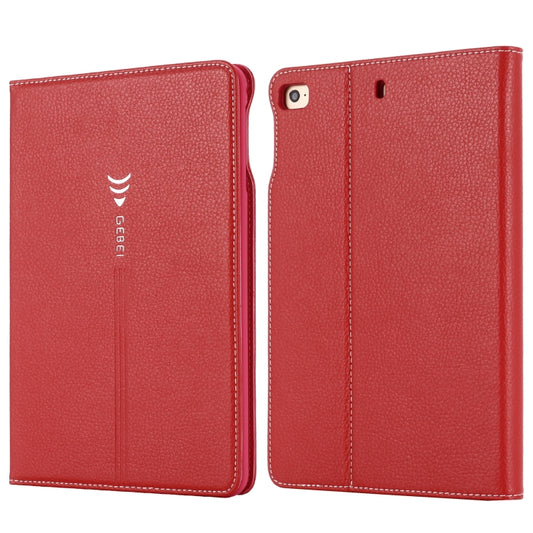 For iPad Mini 2019 & 4 & 3 & 2 & 1 GEBEI PU+TPU Horizontal Flip Protective Case with Holder & Card Slots(Red) - iPad mini (2019) / mini 5 Cases by GEBEI | Online Shopping UK | buy2fix