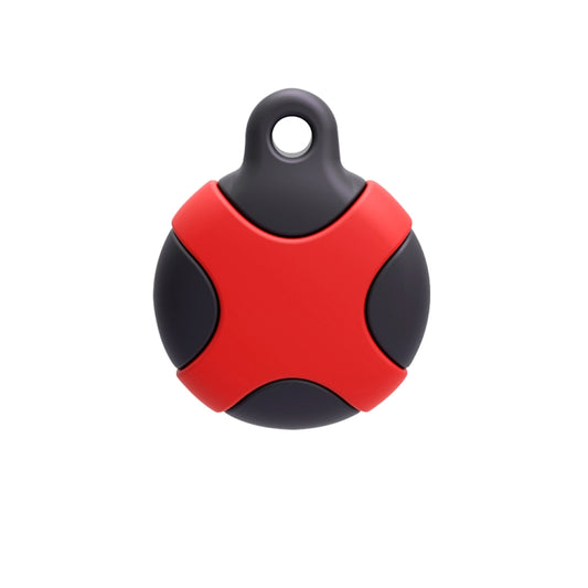 Waterproof Sealing Strip Anti-Scratch Shockproof Rugged Silicone Case For AirTag(Black Red) by buy2fix