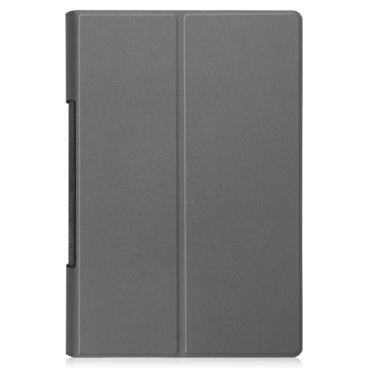 For Lenovo Yoga Tab 11 / YT-J706X Custer Texture Horizontal Flip PU Leather Case with Holder & Sleep / Wake-up Function(Grey) by buy2fix