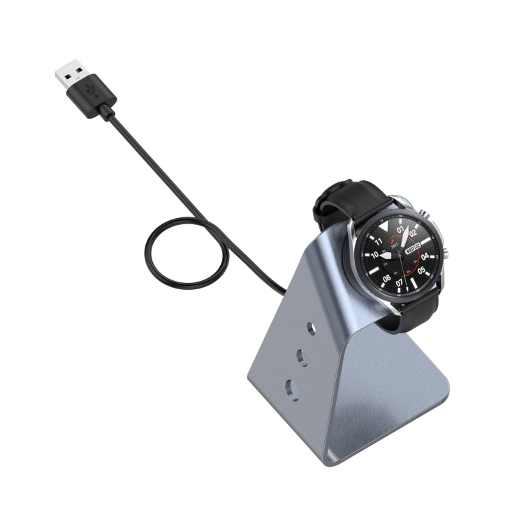For Samsung Galaxy Watch4 Classic / Galaxy Watch4 Universal Aluminum Alloy Magnetic Charger Holder(Grey) by buy2fix