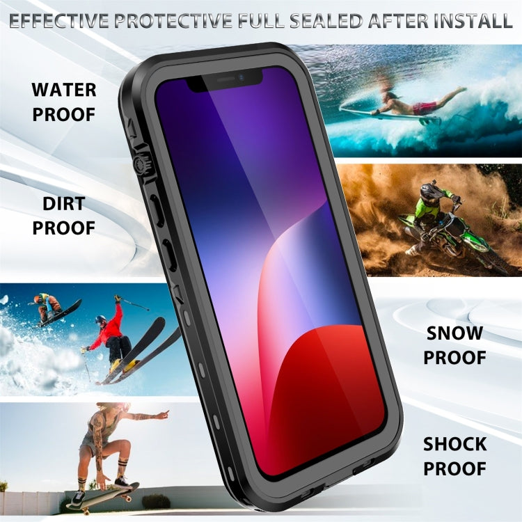 For iPhone 13 RedPepper Transparent Dot Shockproof Waterproof PC + TPU Protective Case(Black) by RedPepper