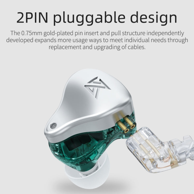 KZ AST 24-unit Balance Armature Monitor HiFi In-Ear Wired Earphone No Mic(Green) by KZ