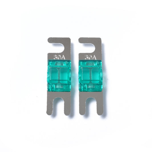 A0301 Green 5 PCS Car Audio AFS Mini ANL 30A Fuse Nicked Plated by buy2fix