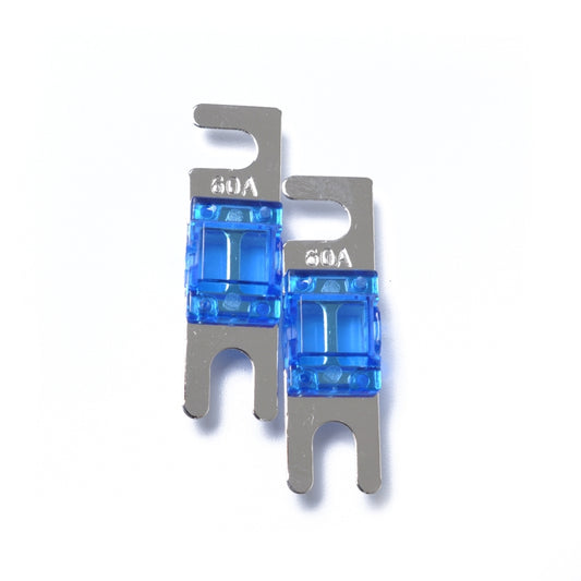 A0303 Blue 5 PCS Car Audio AFS Mini ANL 60A Fuse Nicked Plated by buy2fix