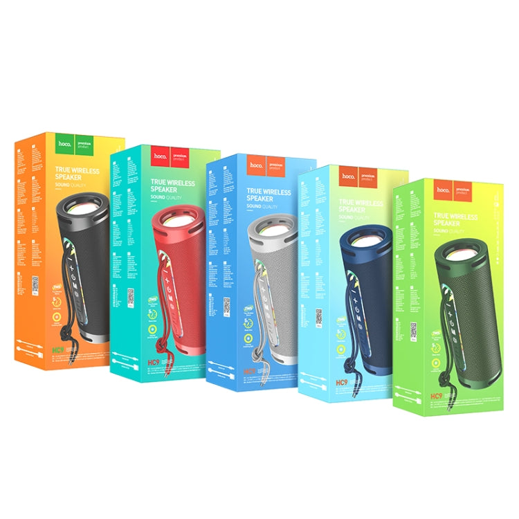 hoco HC9 Bluetooth 5.1 Dazzling Pulse Sports Bluetooth Speaker(Red) by hoco