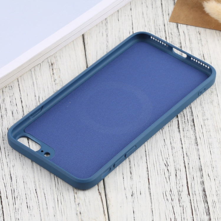 Silicone Full Coverage Shockproof Magsafe Case For iPhone 7 Plus / 8 Plus(Blue) by buy2fix