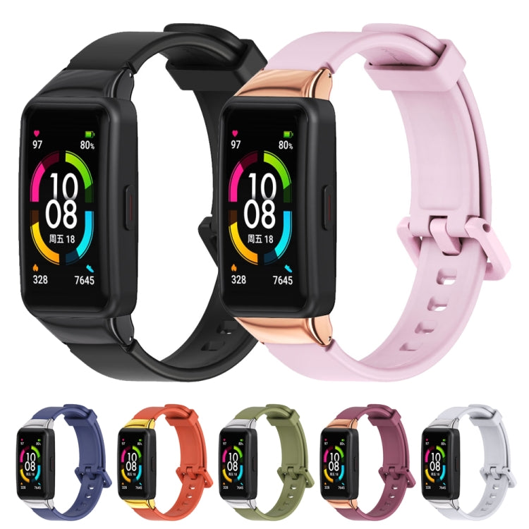 For Huawei Band 6 / Honor Band 6 / 7 MIJOBS Universal Breathable Silicone Watch Band(Green) by MIJOBS