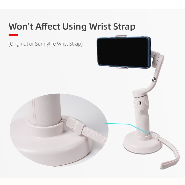 Sunnylife DZ75 Mobile Phone Gimbal Desktop Fixed Stand Base for DJI OM 5(White) by Sunnylife